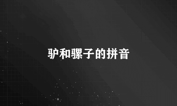 驴和骡子的拼音