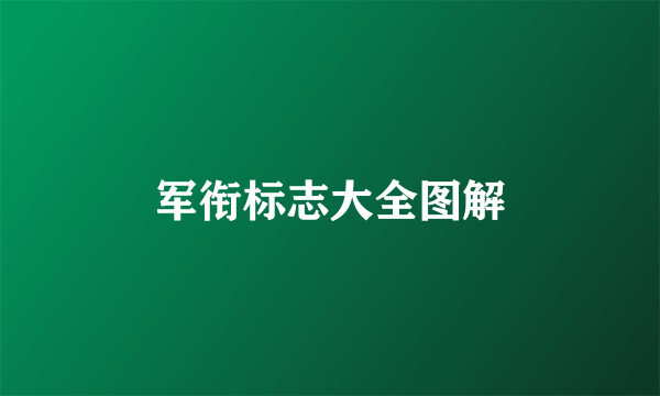 军衔标志大全图解