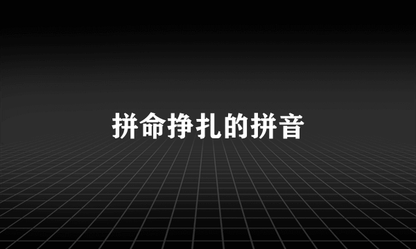 拼命挣扎的拼音