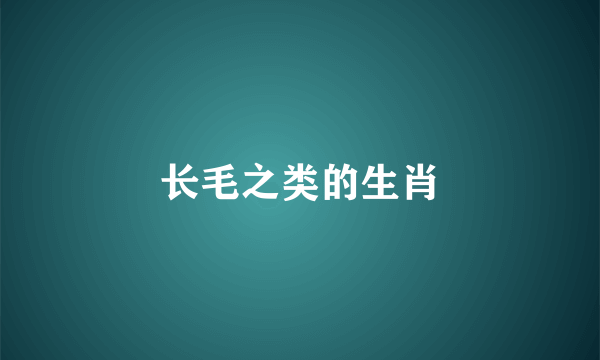 长毛之类的生肖