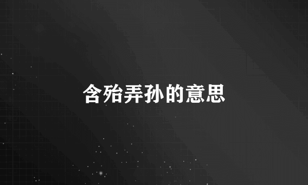 含殆弄孙的意思