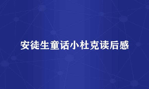 安徒生童话小杜克读后感