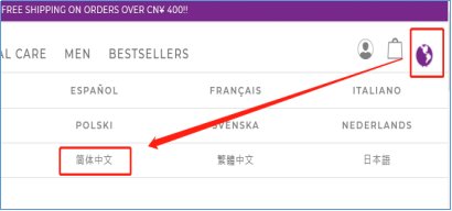 露娜洁面仪怎么注册，全英语看不懂，该输入什么也不懂