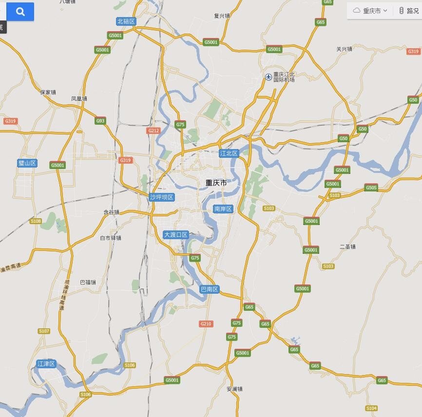 重庆城区划分图