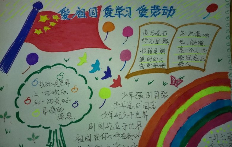 谁爱祖国爱家乡爱学校手抄报的内容？