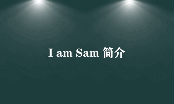 I am Sam 简介