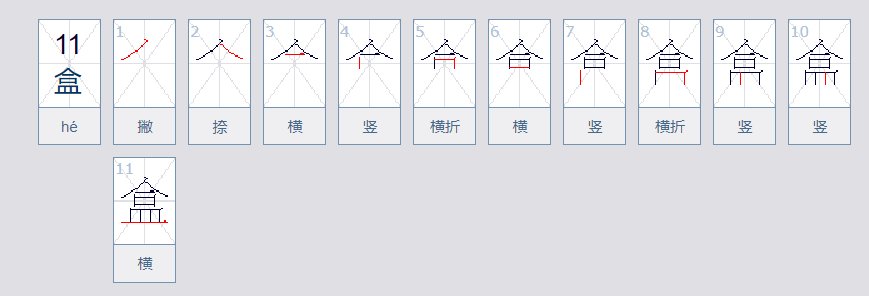 盒组词有哪些词语