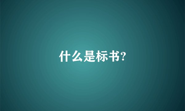 什么是标书?