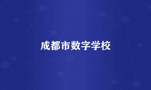 成都市数字学校