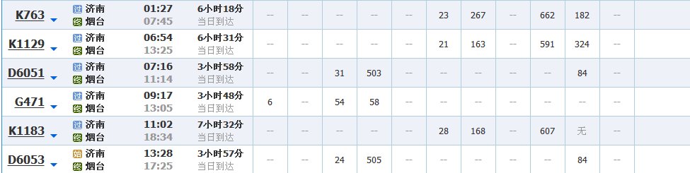 济南火车站离烟台火车站多少公里