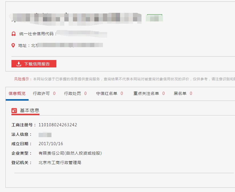 政府采购要求的投标人在信用中国查询记录截图是要哪部分的截图？要求失信等3个方面的。