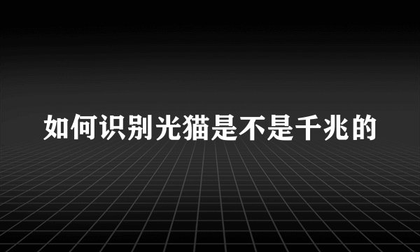 如何识别光猫是不是千兆的