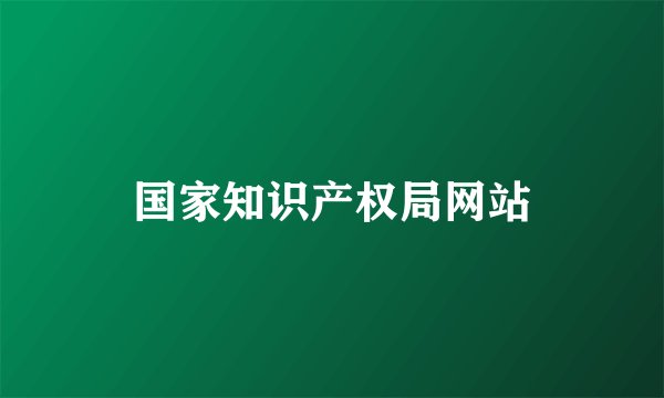 国家知识产权局网站