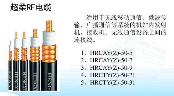 馈线分为1/2，7/8，5/4几类，他们跟50-9，50-12这种馈线分类有什么区别？