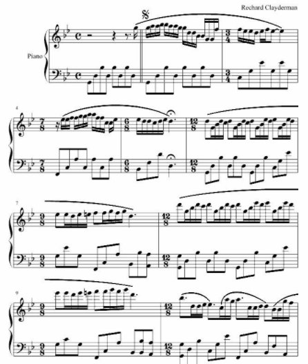 求梦中的婚礼完整钢琴谱 清晰的 谢谢