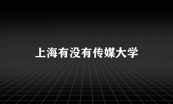 上海有没有传媒大学