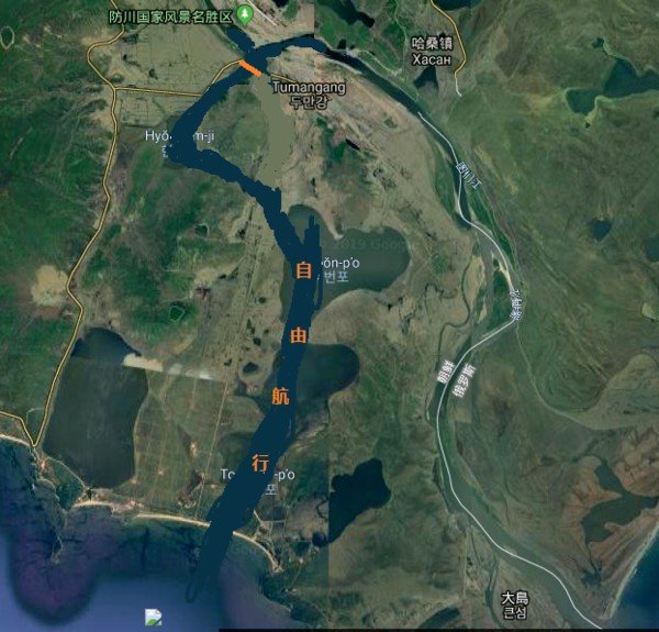 能不能这样获得图们江出海口？