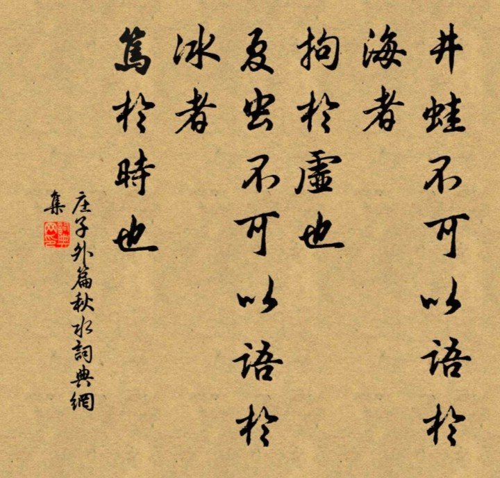 夏虫不可语冰 井蛙不可语海是什么意思？