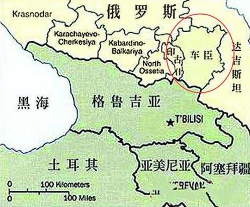 车臣是不是一个国家，在哪里？