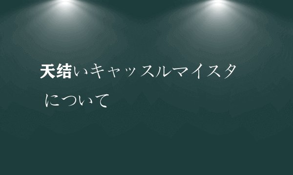 天结いキャッスルマイスター について