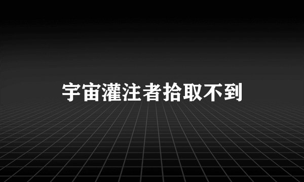 宇宙灌注者拾取不到