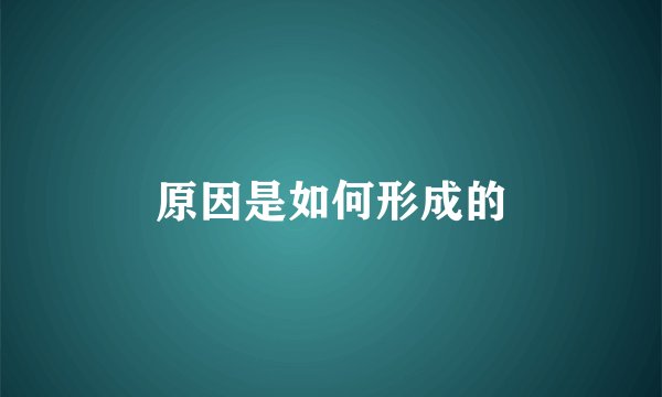 原因是如何形成的