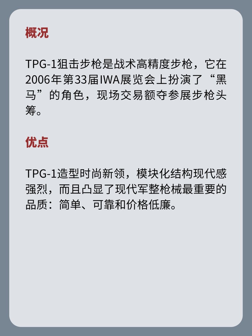 奥地利TPG-1狙击步枪