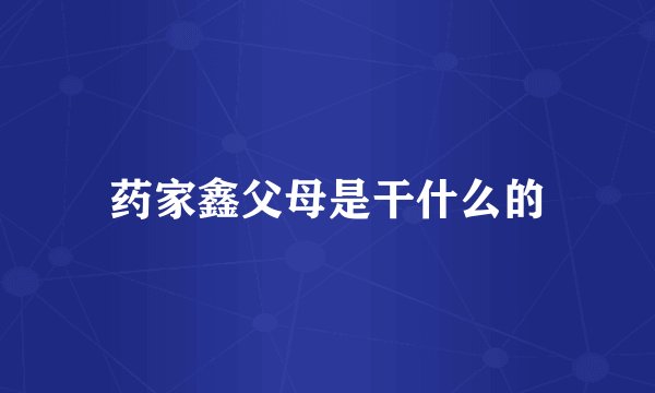 药家鑫父母是干什么的
