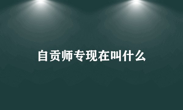 自贡师专现在叫什么