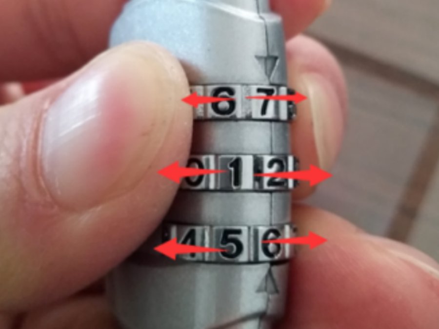 3位滚轮密码锁忘记密码怎么开锁