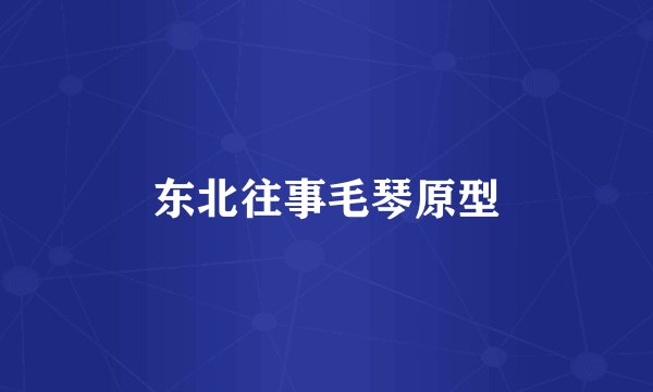 东北往事毛琴原型