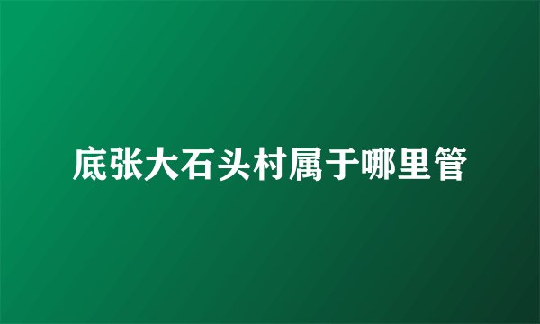 底张大石头村属于哪里管