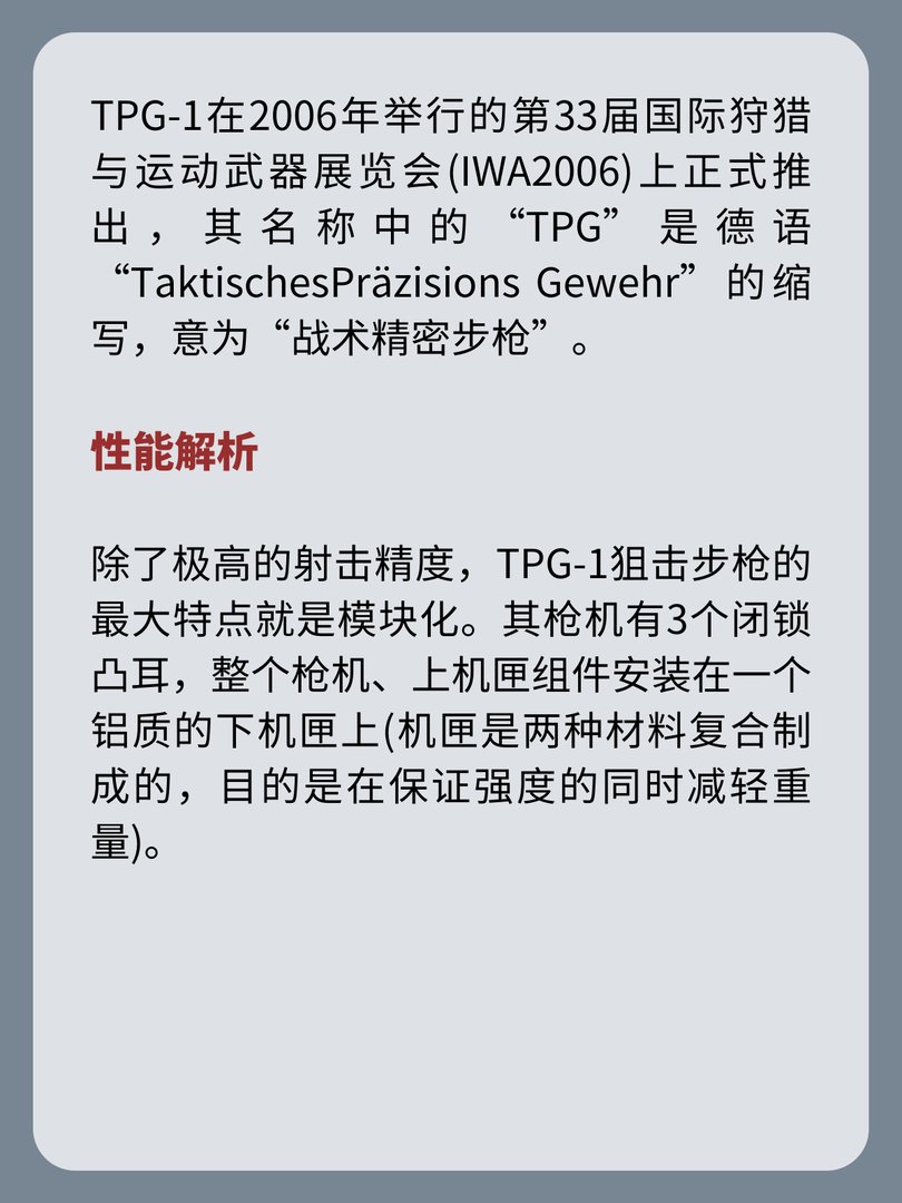 奥地利TPG-1狙击步枪