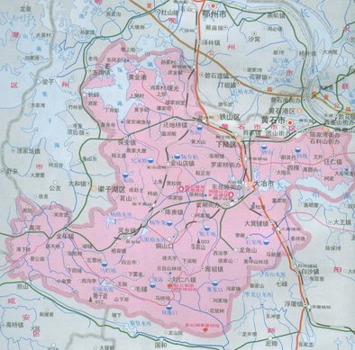 湖北黄石大冶地图