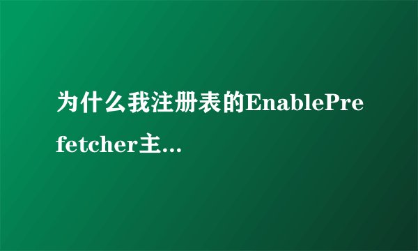 为什么我注册表的EnablePrefetcher主键默认值是2 WIN7 32位系统