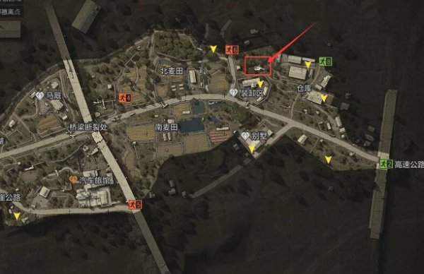 暗区突围农场坠机点在哪里