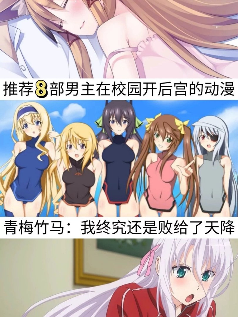 假期推荐8部经典校园后宫番超好看