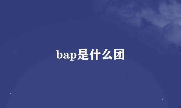 bap是什么团