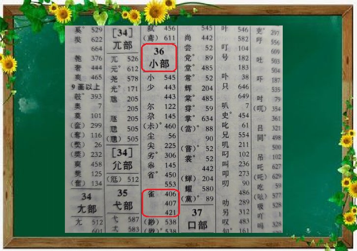 雀的偏旁是什么