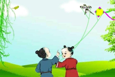 高鼎《春居》诗句的翻译