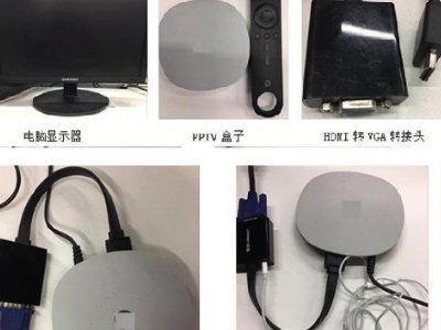 电脑液晶显示器接有线机顶盒看电视怎么用