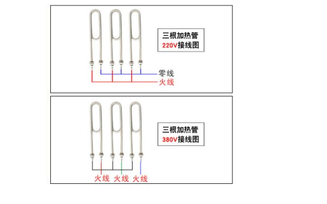电热管的接线图？