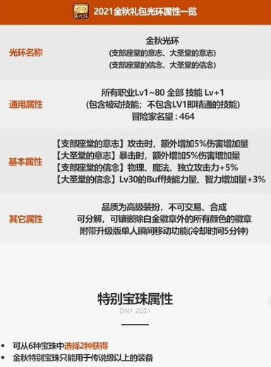 DNF2021国庆套光环属性有哪些-2021dnf国庆套光环属性一览