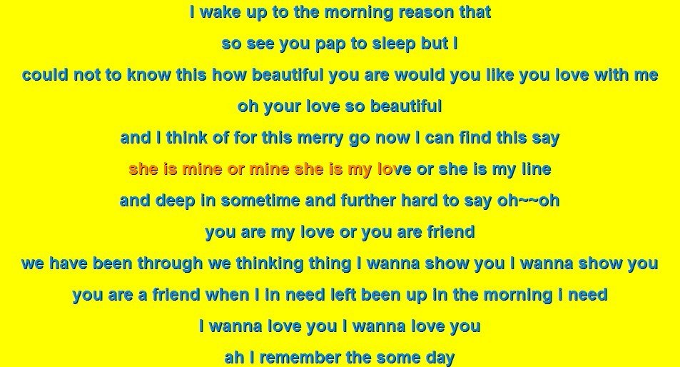 plucky xiong 的i wanna歌词，我要全的 ，请大家帮帮我，我很喜欢这首歌。