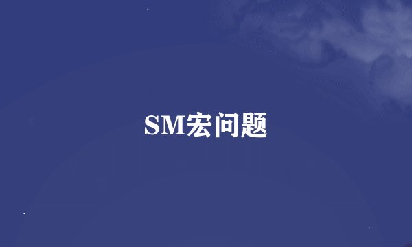 SM宏问题