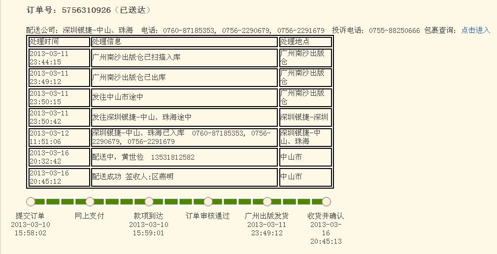 在淘宝的当当网买的书，快递是当当宅配，谁能帮忙查下。