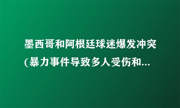 墨西哥和阿根廷球迷爆发冲突(暴力事件导致多人受伤和被捕。)