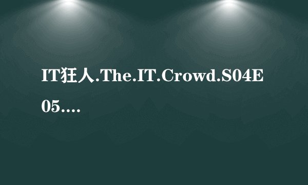 IT狂人.The.IT.Crowd.S04E05.中英字幕.DVDRip.720X400-YYeTs人人影视种子下载地址有么？好人一生平安