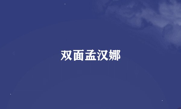 双面孟汉娜