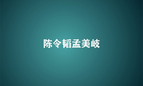 陈令韬孟美岐